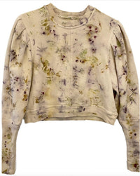The Waight - Pleat Sleeve Crew Neck Sweatshirt