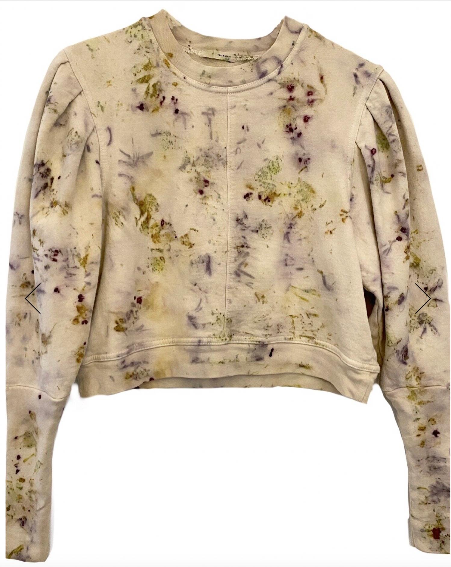 The Waight - Pleat Sleeve Crew Neck Sweatshirt
