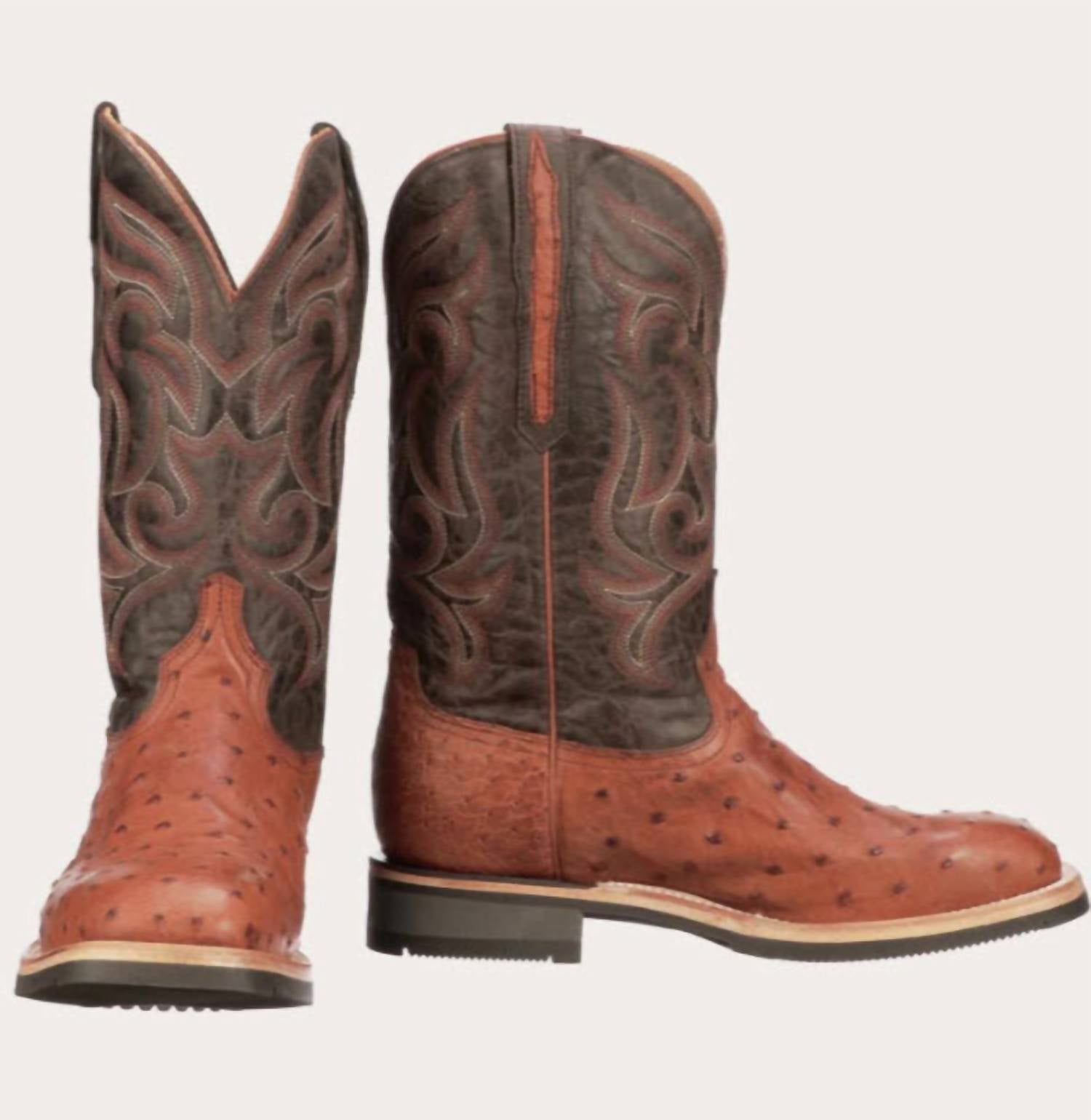 Lucchese - Men's Rowdy Full Quill Ostrich Exotic Boots