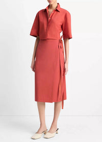Vince - Wrap Straight Skirt