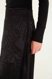 Farm Rio - Women's Midnight Leopards Maxi Skirt
