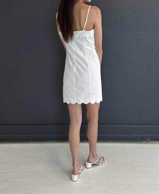 Tcec - Let's Brunch Scalloped Mini Dress