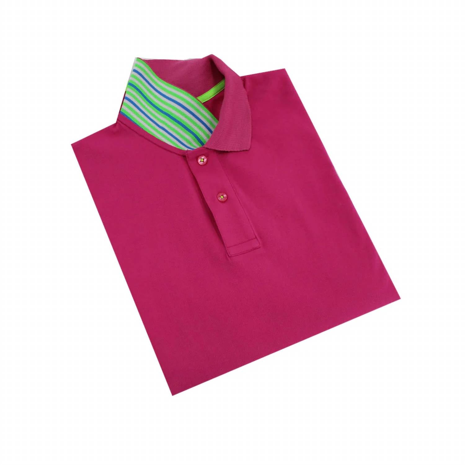 Eight X - Double Sided Multi Colored Striped Collar Polo