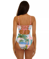 Becca By Rebecca Virtue - Miami Beach Colette Bandeau Neck One-piece Swimsuit