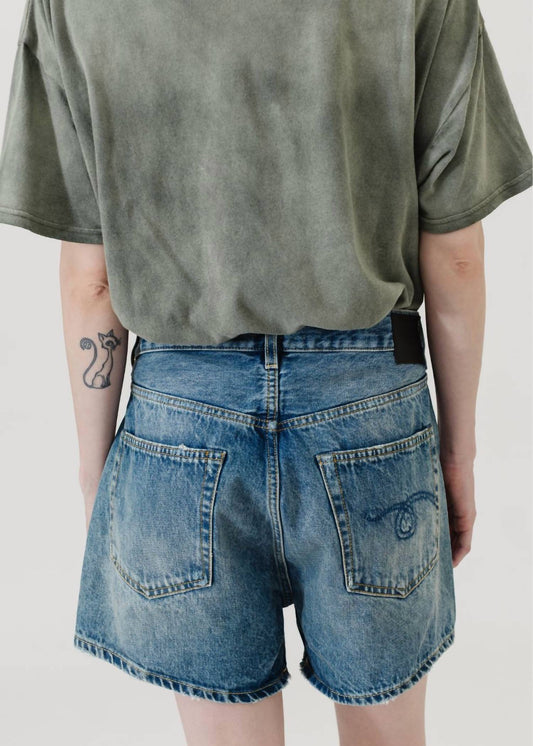 R13 - High Rise Crossover Denim Short