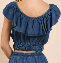 Sadie & Sage - It’s Pouring Ruffle Top