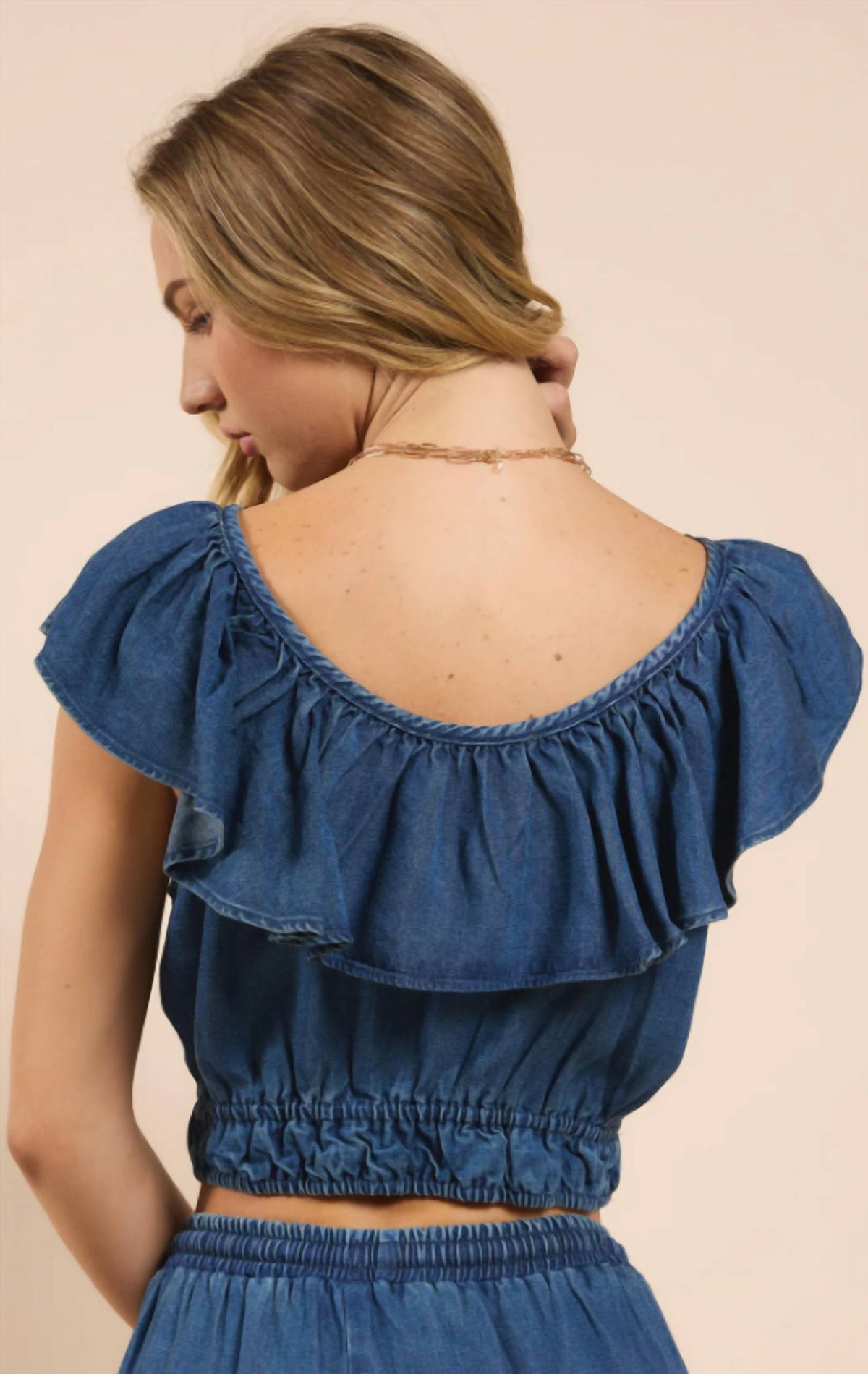 Sadie & Sage - It’s Pouring Ruffle Top