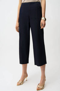 Joseph Ribkoff Culotte Jeans with exposed side zipper in denim - women's pants