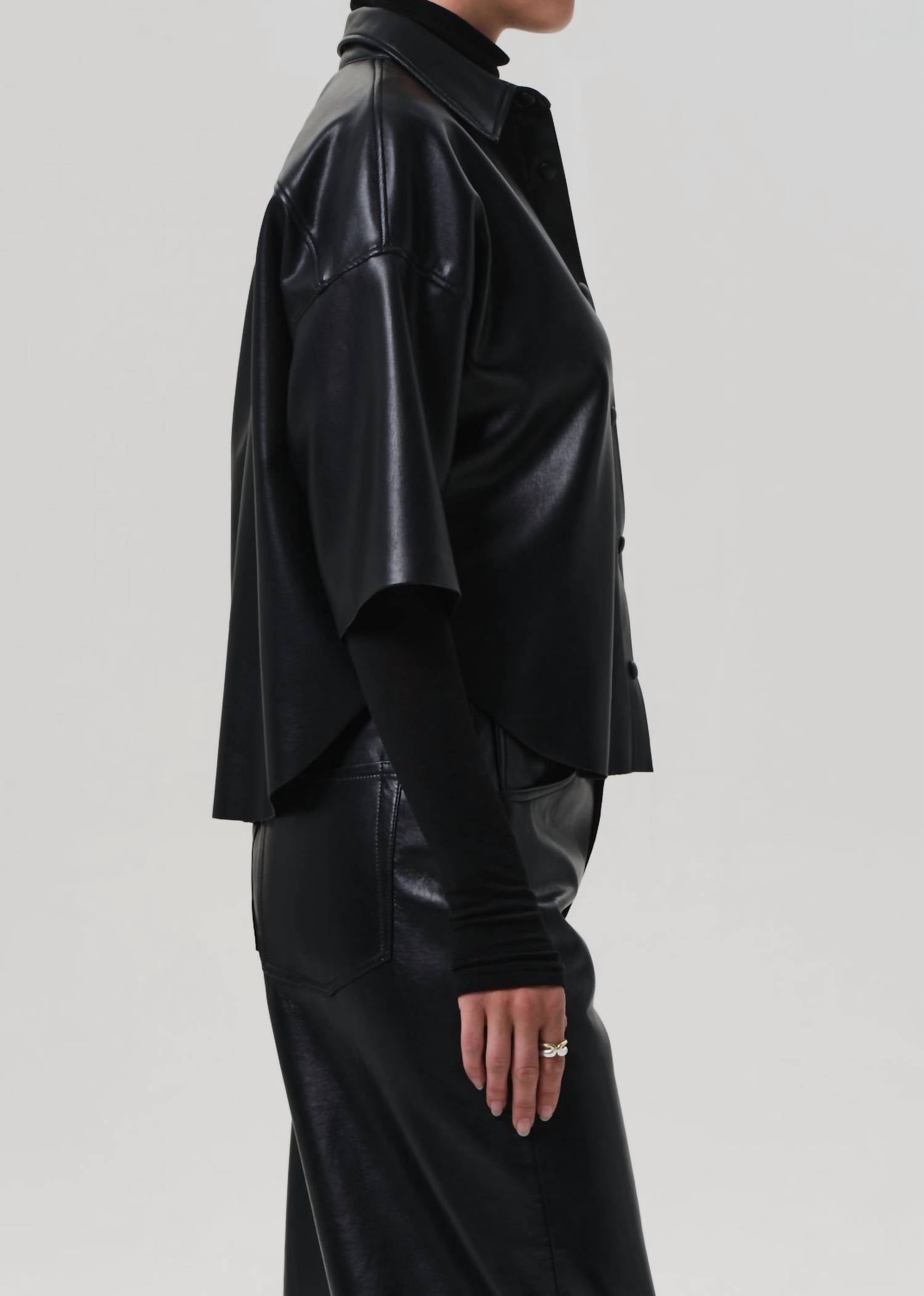 Citizens Of Humanity - Frances Cropped Cape Button Up Shirt