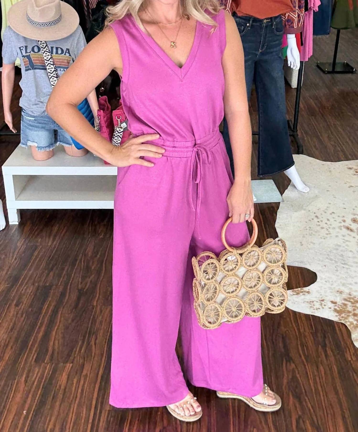 Doe And Rae - Wide Leg Modal Jumpsuit