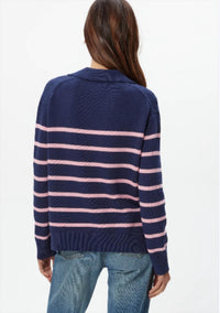 Michael Stars - Adrienne Striped Collared Pullover