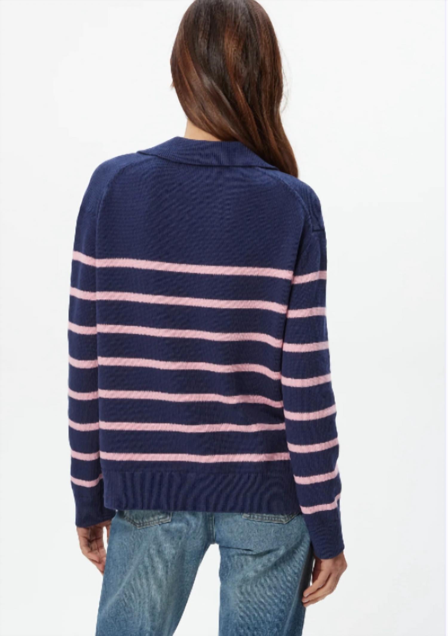 Michael Stars - Adrienne Striped Collared Pullover