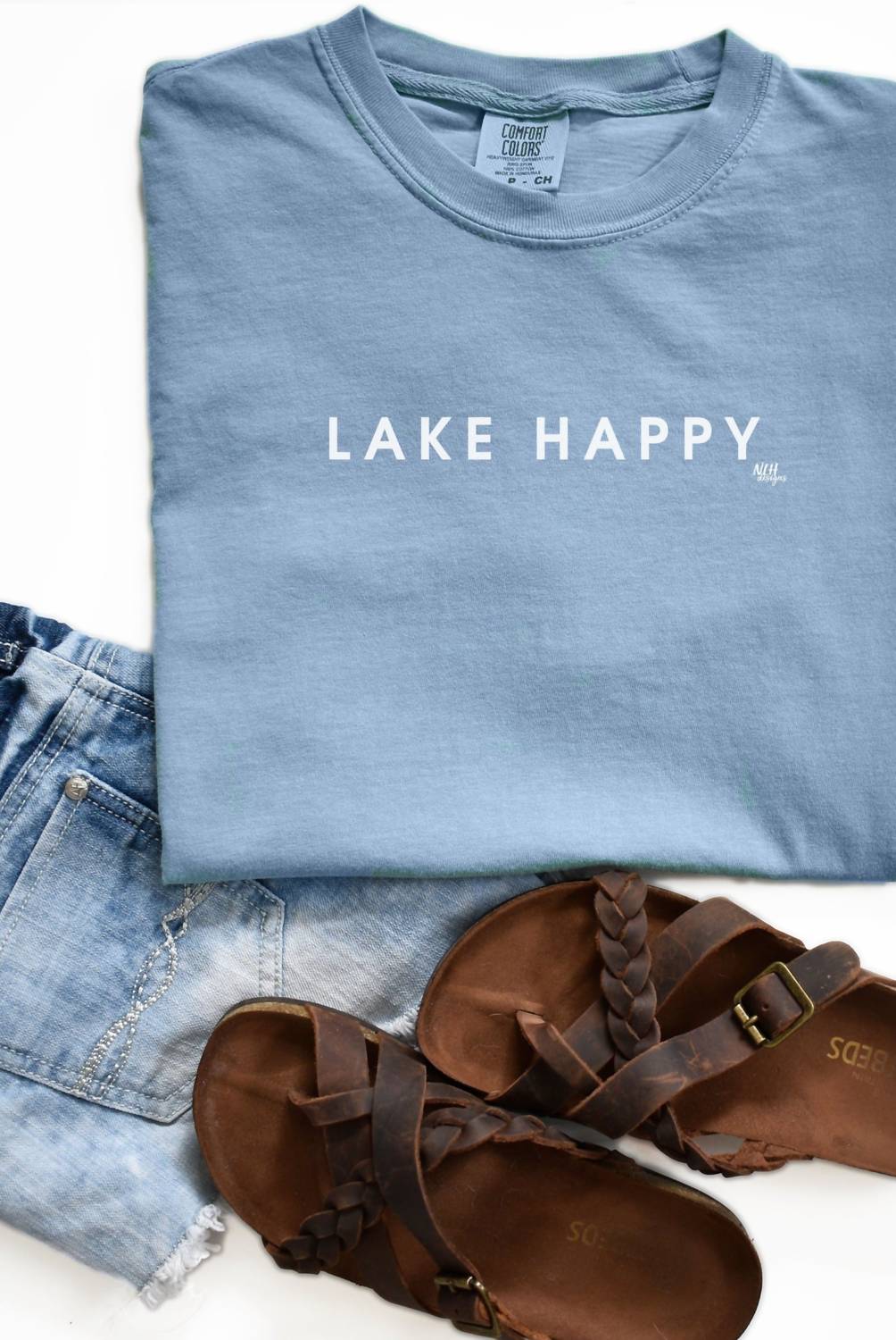 Never Lose Hope - Inspirational Tee - Lake Happy