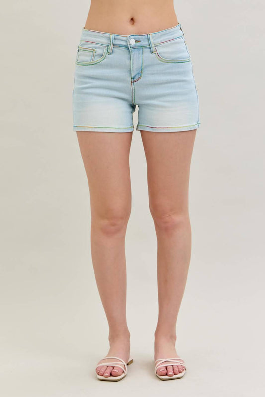 Judy Blue - Midrise Thread Shorts