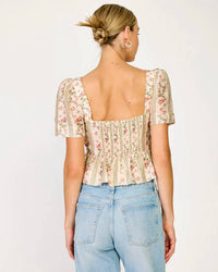 Line And Dot - Whitney Peplum Top