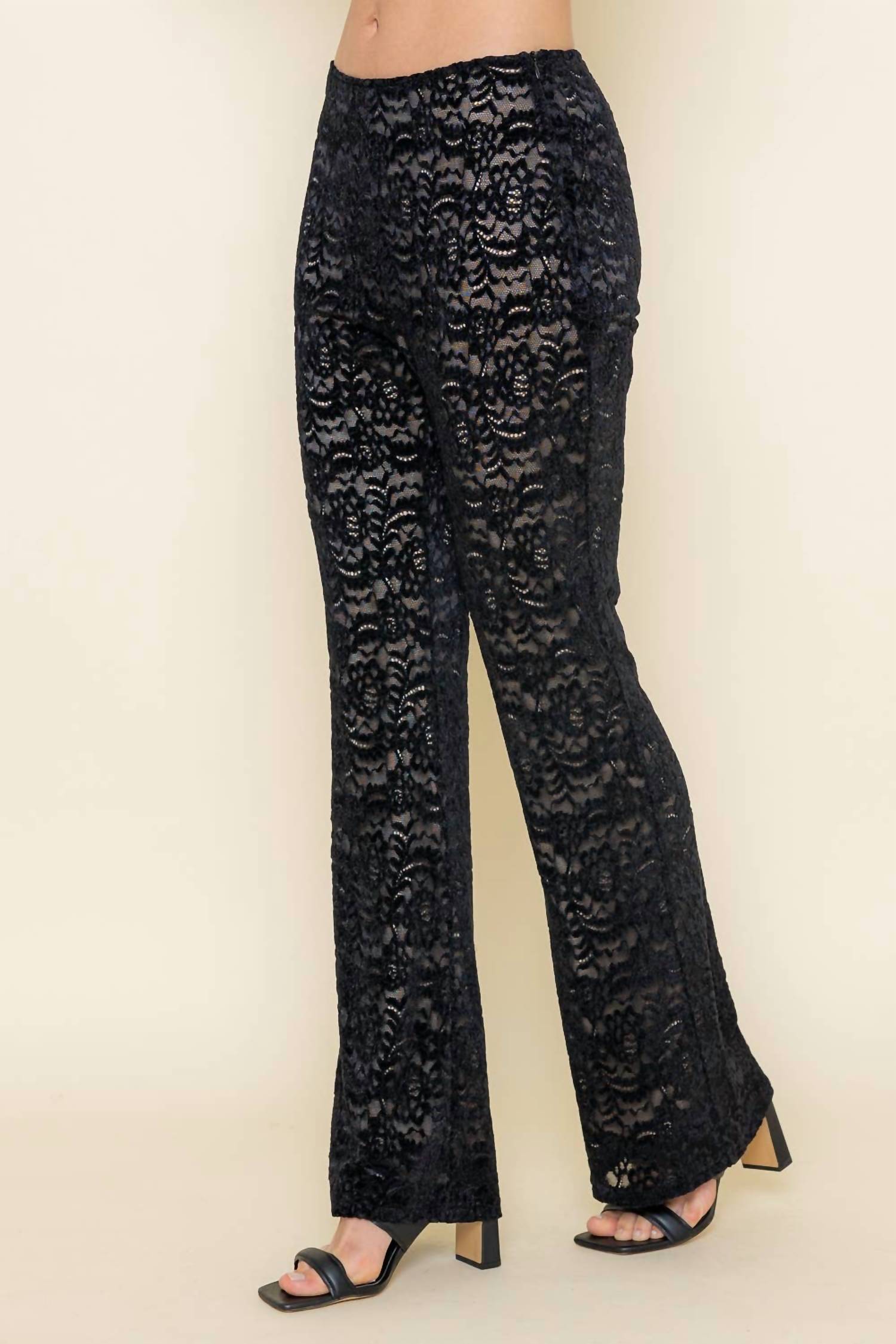 Fore Collection - Lace Sheer Pants
