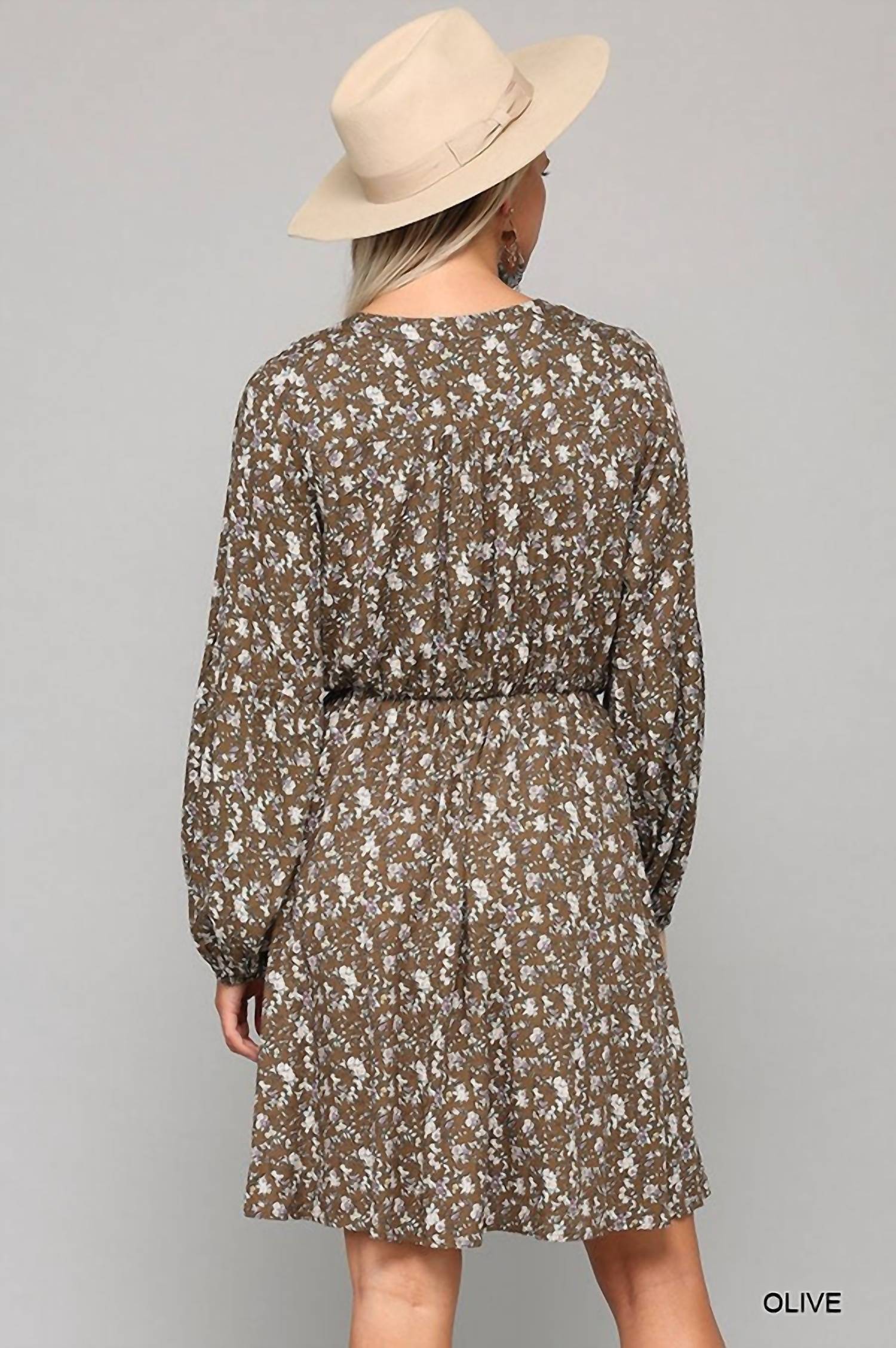 Gigio - Ditsy Floral Button Down Dress