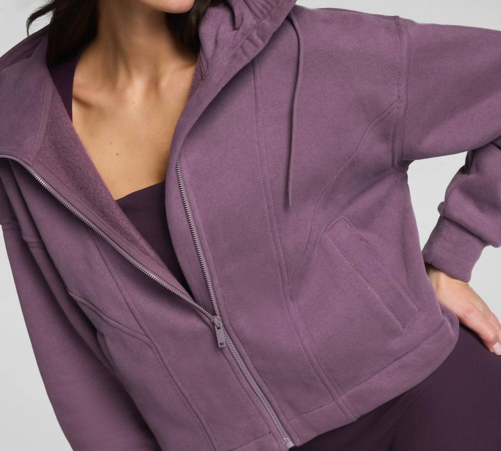 Spanx - Cotton Fleece Full Zip Hoodie