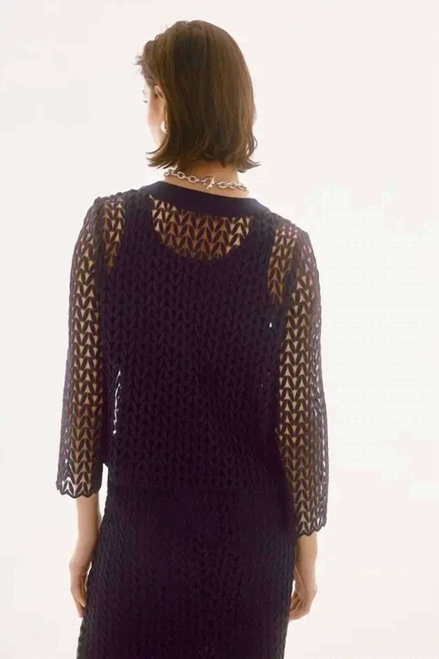 Joseph Ribkoff - Pure Lace Open-front Jacket