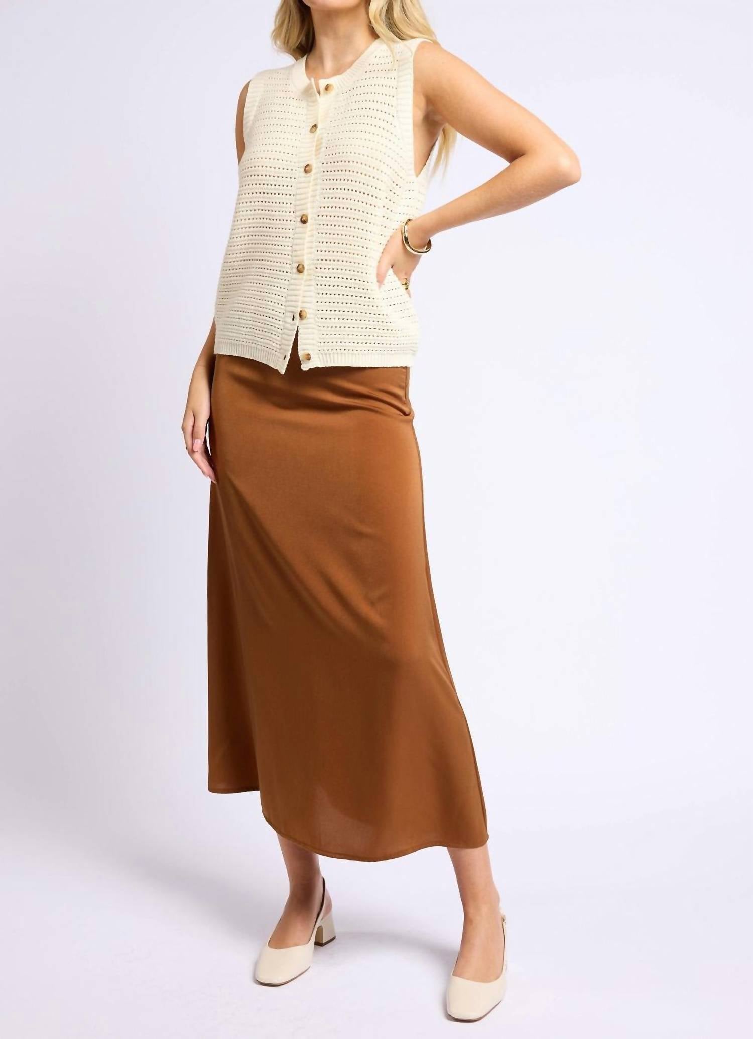 Sage The Label - Angel Heart Bias Maxi Skirt