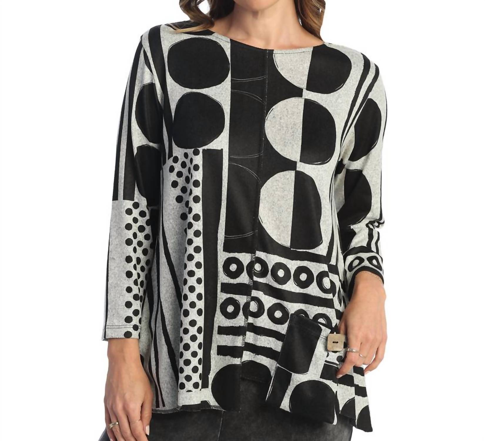 Jess & Jane - Bebop French Brushed Knit Top - Plus