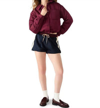 STEVE MADDEN Selma Puffer Jacket in wine - women's jacket