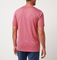 TravisMathew Lost Weekend Short Sleeve Tee in rose wine - men's t-shirt - alternate view