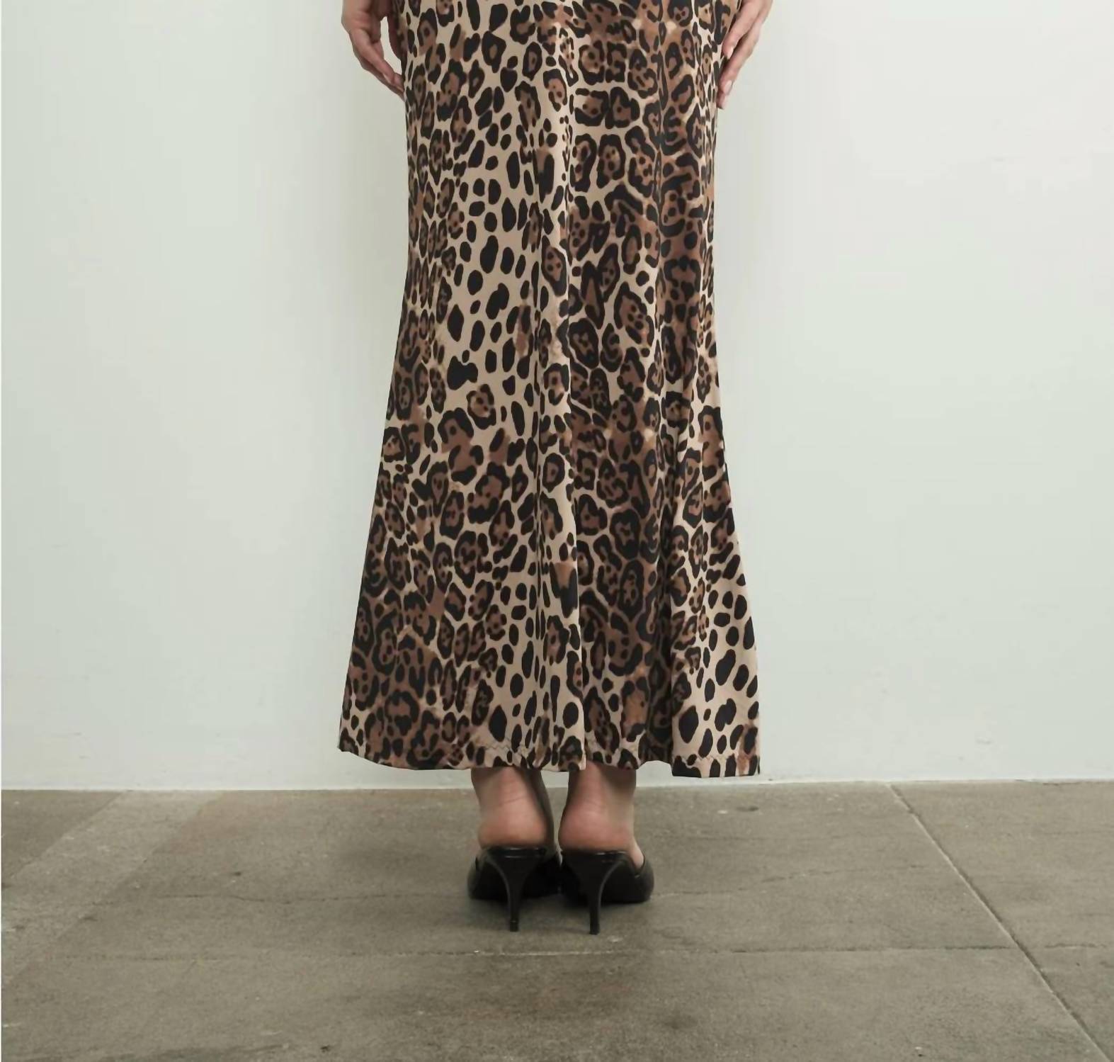 Aaron & Amber - Leopard Maxi Skirt