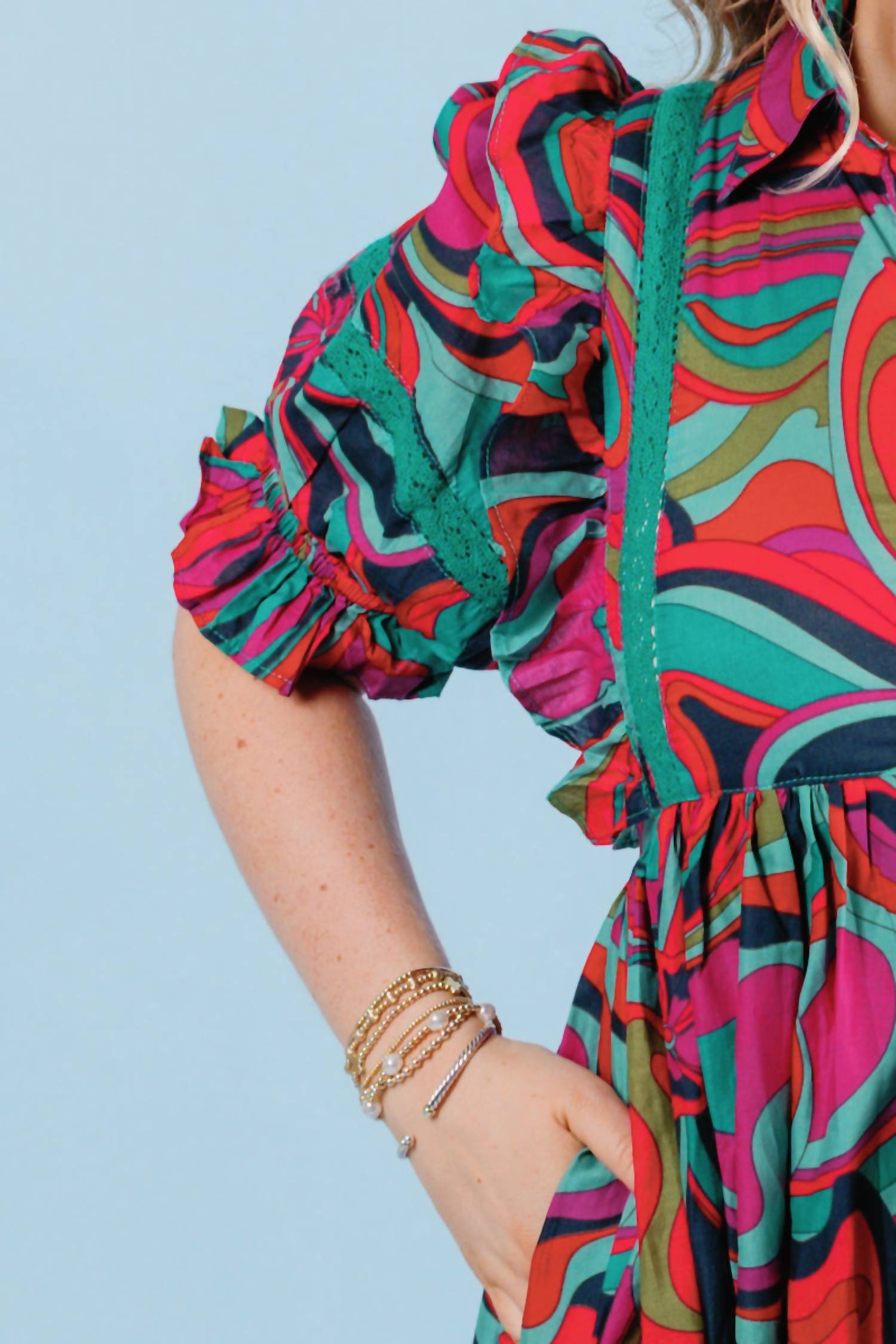 Karlie Jewel Bloom Maxi Dress in multi - women's dress - view 4