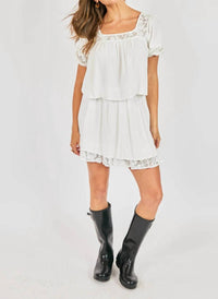 Sadie & Sage - Women's Misty Layered Lace Mini Skirt