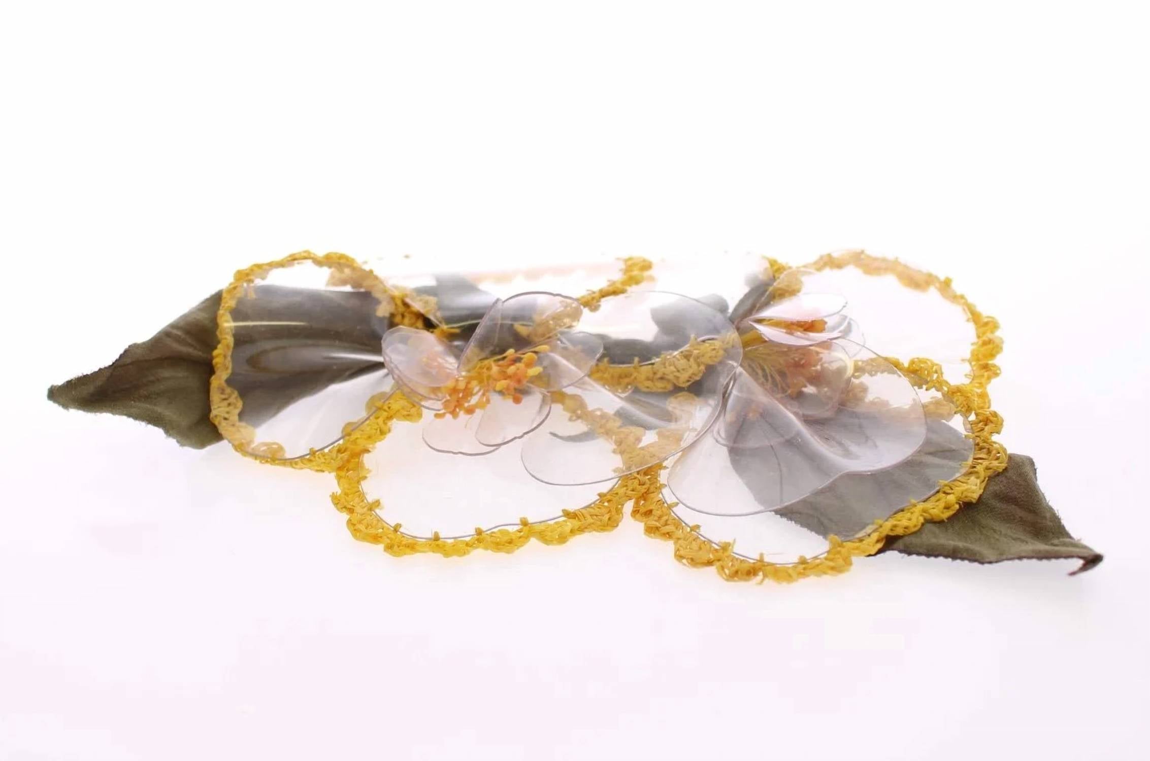 Dolce & Gabbana - Women's Floral Transparent Handmade Brooch