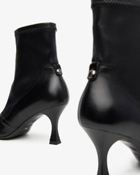 NeroGiardini Women's Pointed Toe Ankle Bootie in nero - women's shoe - view 4