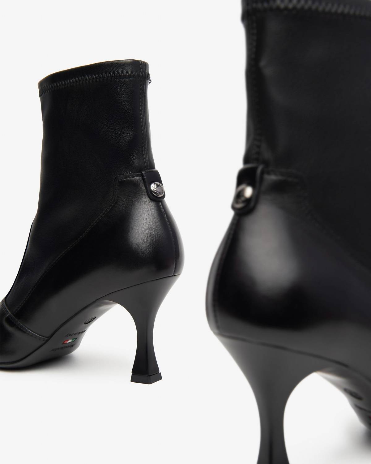 NeroGiardini Women's Pointed Toe Ankle Bootie in nero - women's shoe - view 4