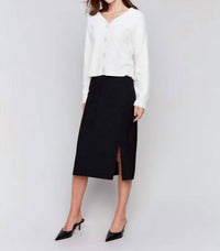 Charlie B - Gutsy Front Patch Pocket Crepe Skirt