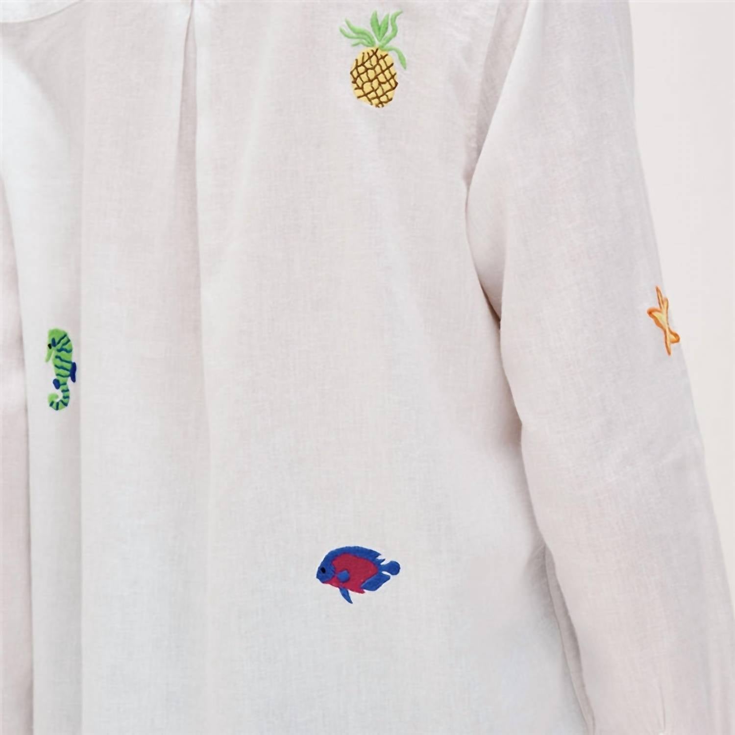 Rails - Charlie Island Embroidery Button Down
