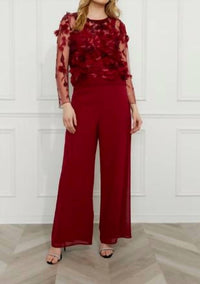 Frank Lyman Floral Embroidered Pullover Top - women's long sleeve top