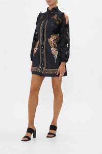 Camilla - Lace Sleeve Mini Dress