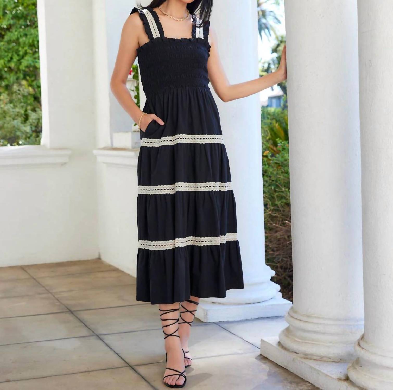 Karen Kane - Sleeveless Tiered Midi Dress