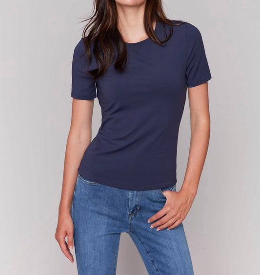 Charlie B - Double Cloth Short Sleeve Tee