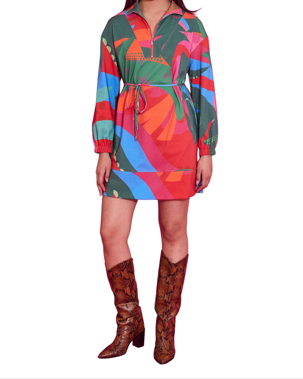 Alden Adair Logan Mini Dress in tropical jingle 1 - women's dress