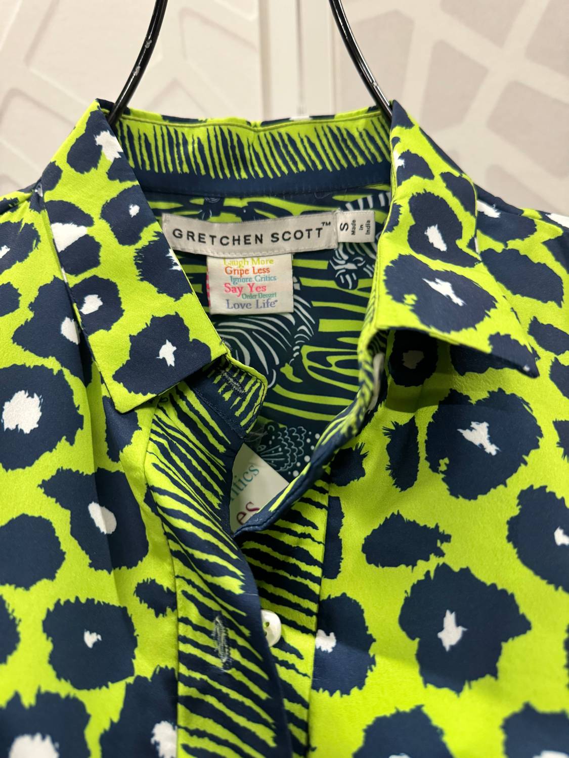 Gretchen Scott - Cheetah Button Up Top