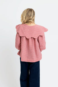 Karlie - Gingham Poplin Top
