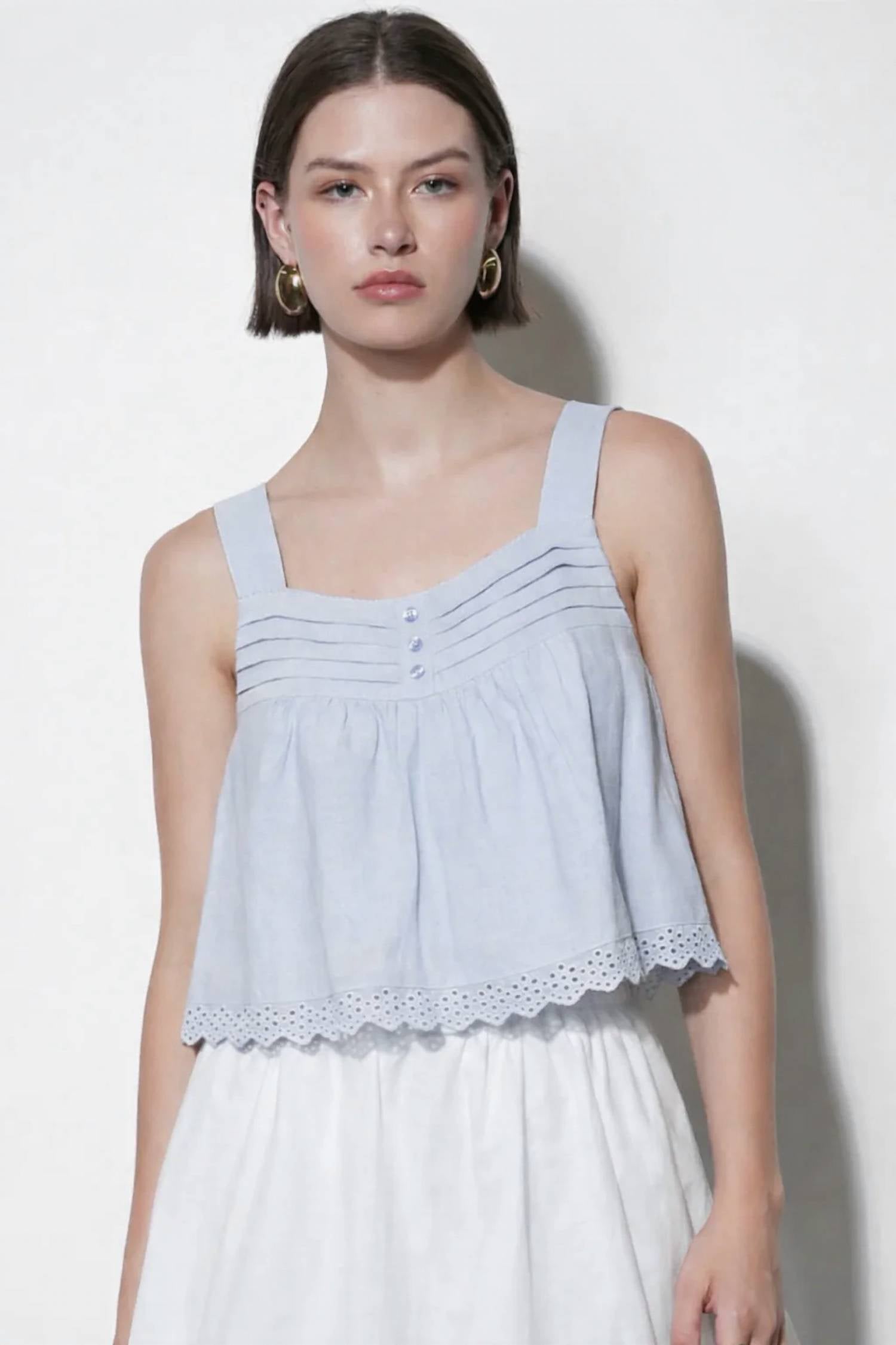 Greylin - Elani Eyelet Tank Top
