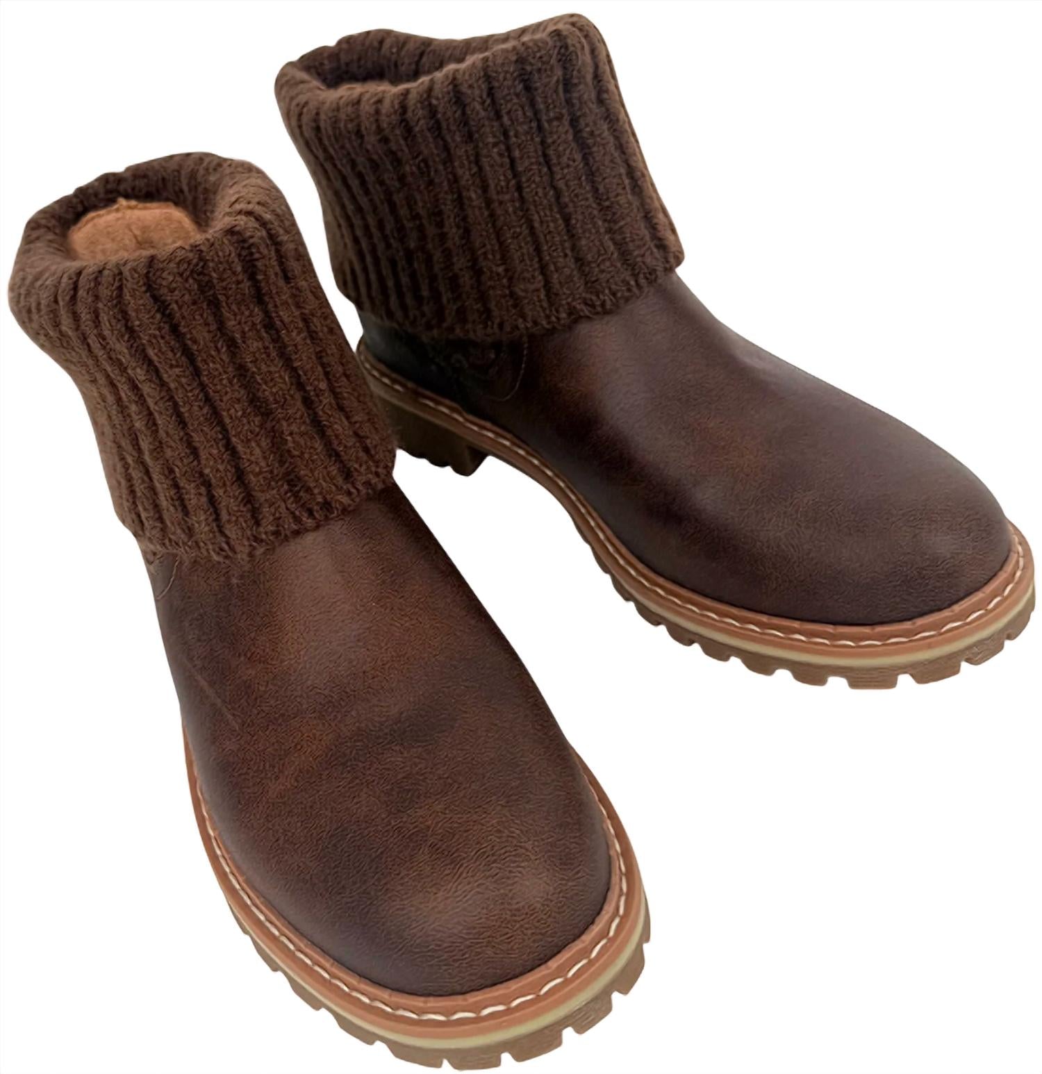 Corkys Footwear Women's Quiver Bootie Shoe in brown oiled - women's shoe