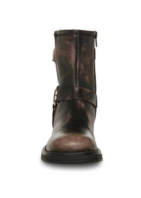 STEVE MADDEN Women's Brixton Leather Boots in brown - women's shoe - alternate view