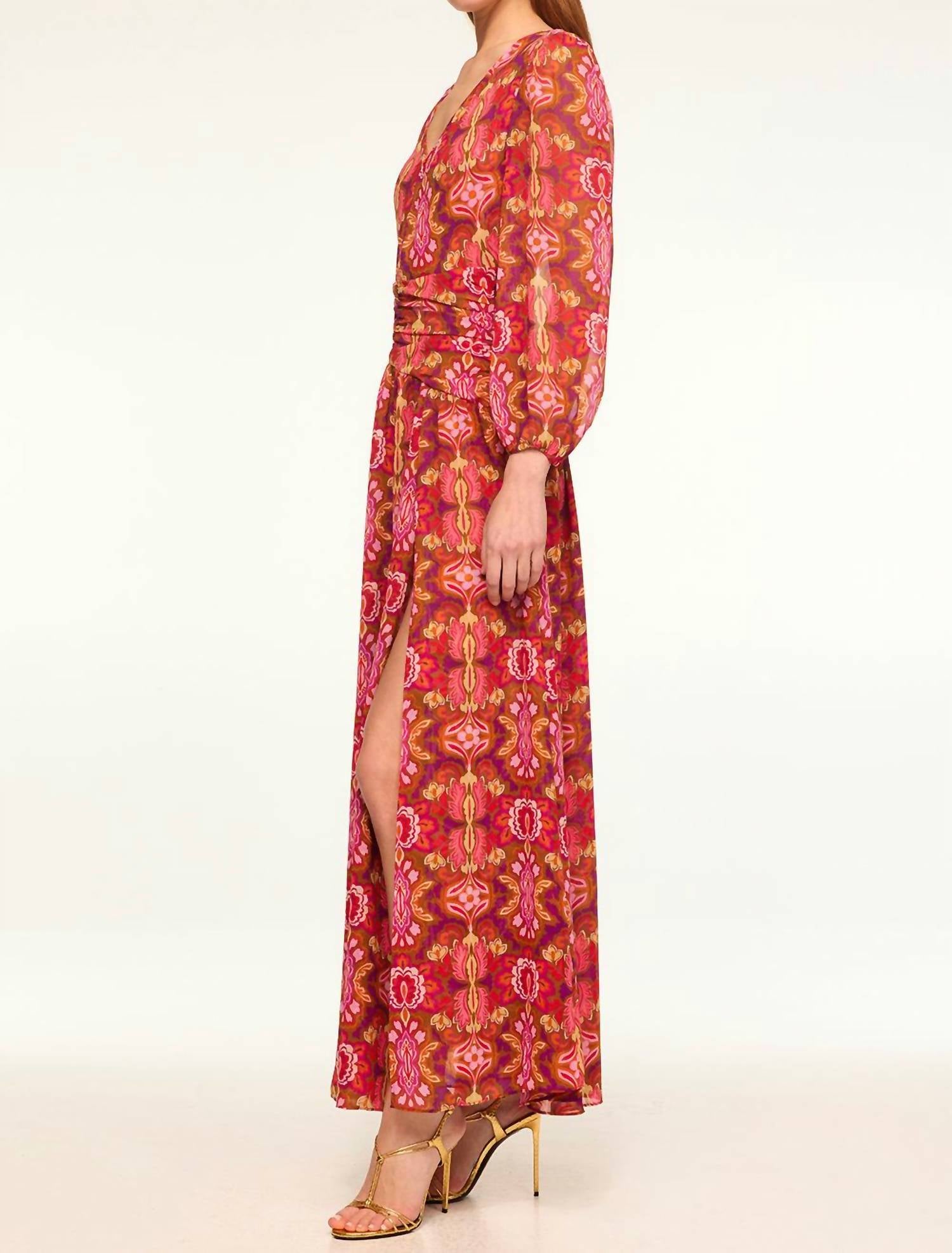 Misa Los Angeles - Bright Floral Midi Dress