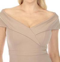 Joseph Ribkoff - Off-shoulder Tiered Hem Evening Dress