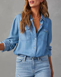 Hiddenbrand - Lapel Single Breasted Denim Shirt
