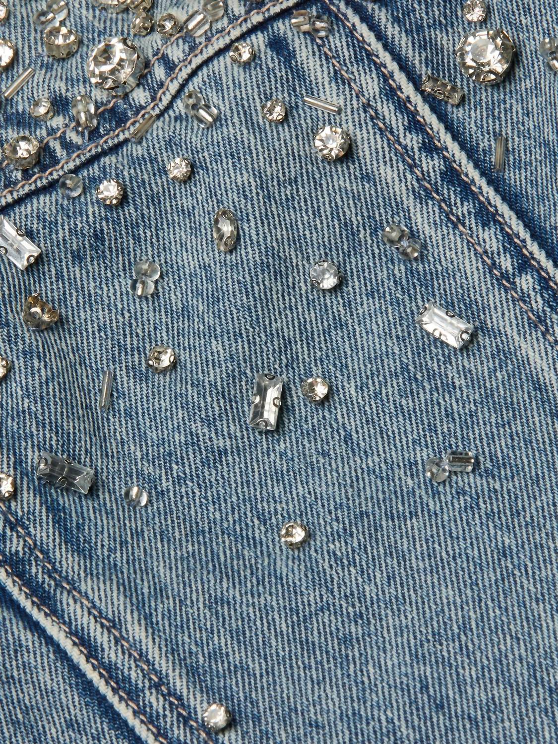 L'Agence - Arlin Embellished Denim Tank Top