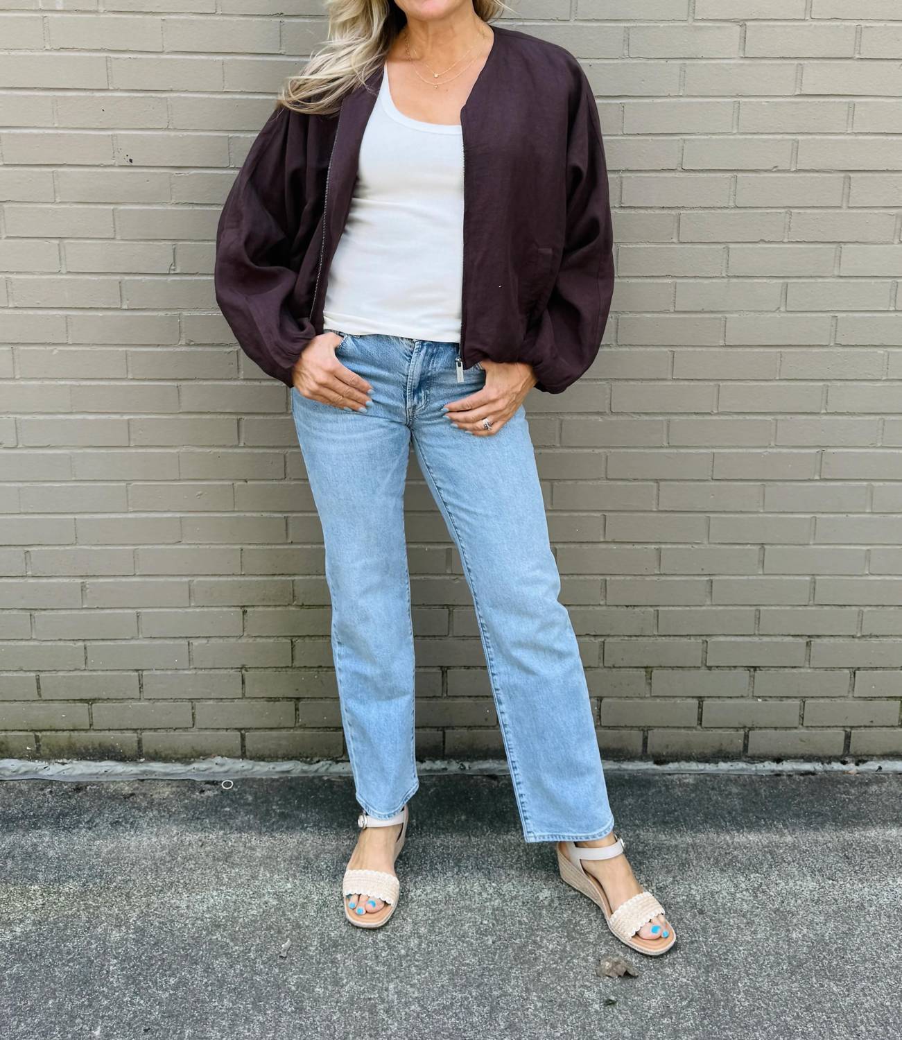 Sanctuary - Women's Linen Bubble Jacket